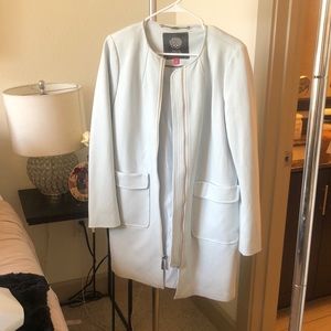 Baby blue peacoat